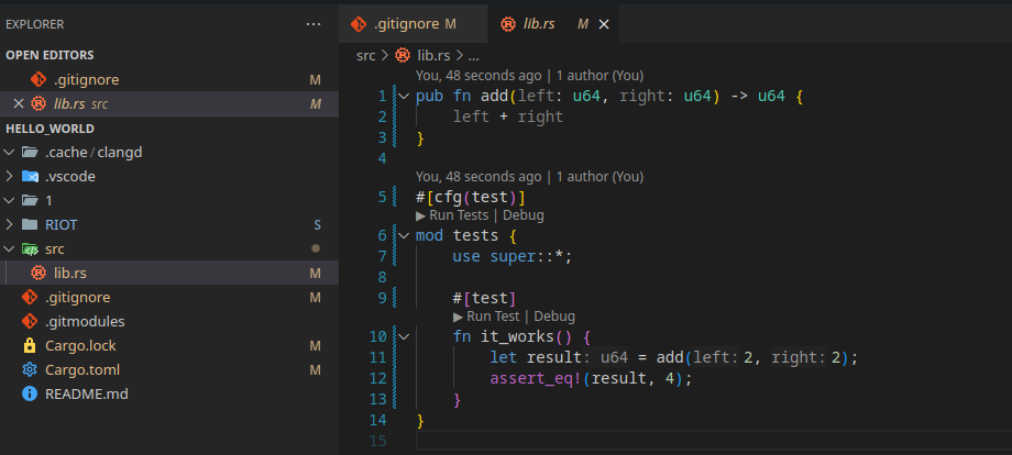 The project structure